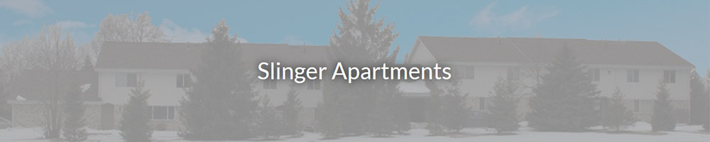 Slinger Apartments Banner